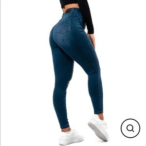 Womens Contour V2 High Waisted Fitjeans - Azure